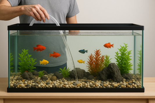 Water Change, Gravel Vacuumed, and Glass Cleaned